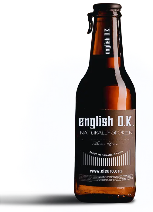Botella English O.K. Naturally Spoken